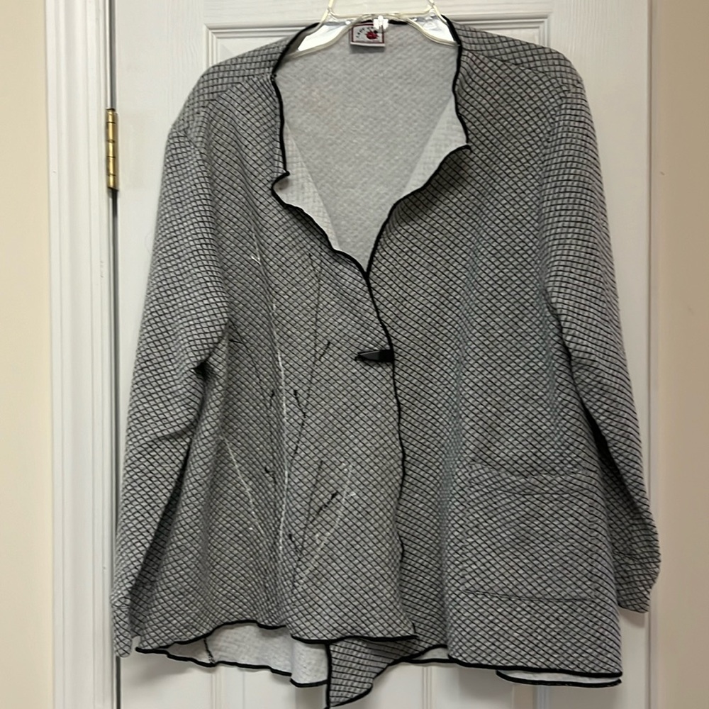Lady Jane jacket with embroidery- one of a kind private designer- $12 XL